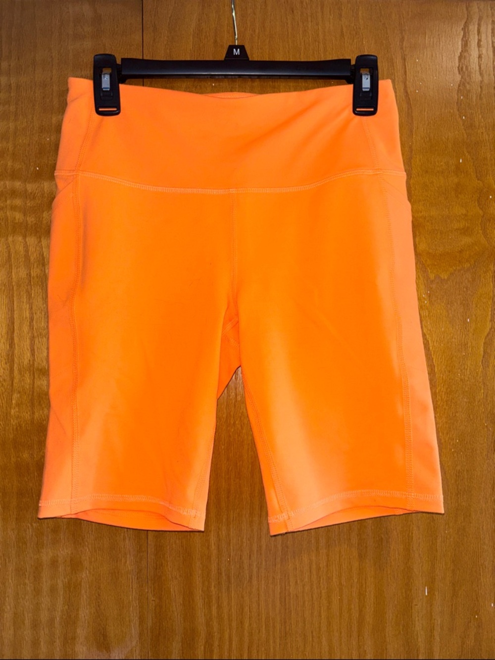 DSG biking shorts, neon orange, medium